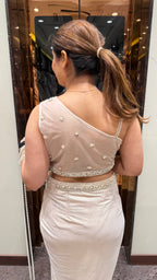 AURELIA PEARL DRAPED SAREE