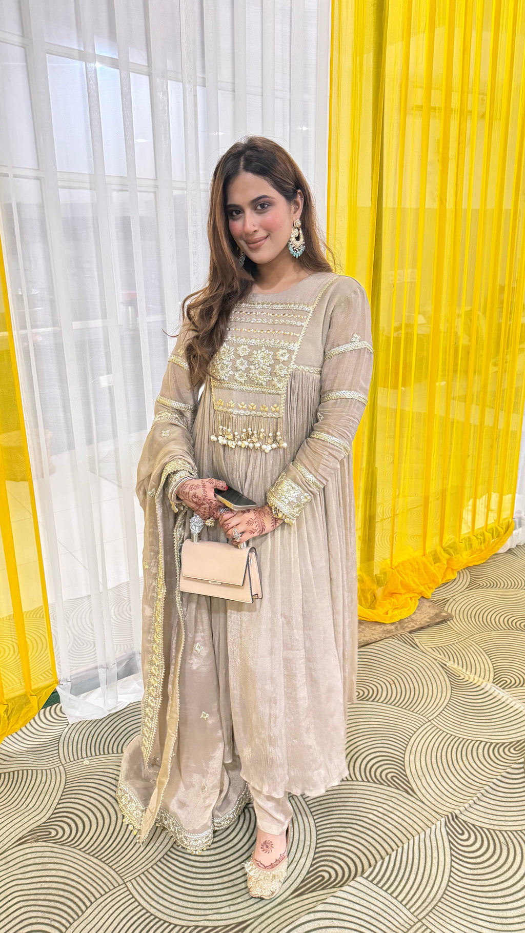 Areeba A-line cut long anarkali