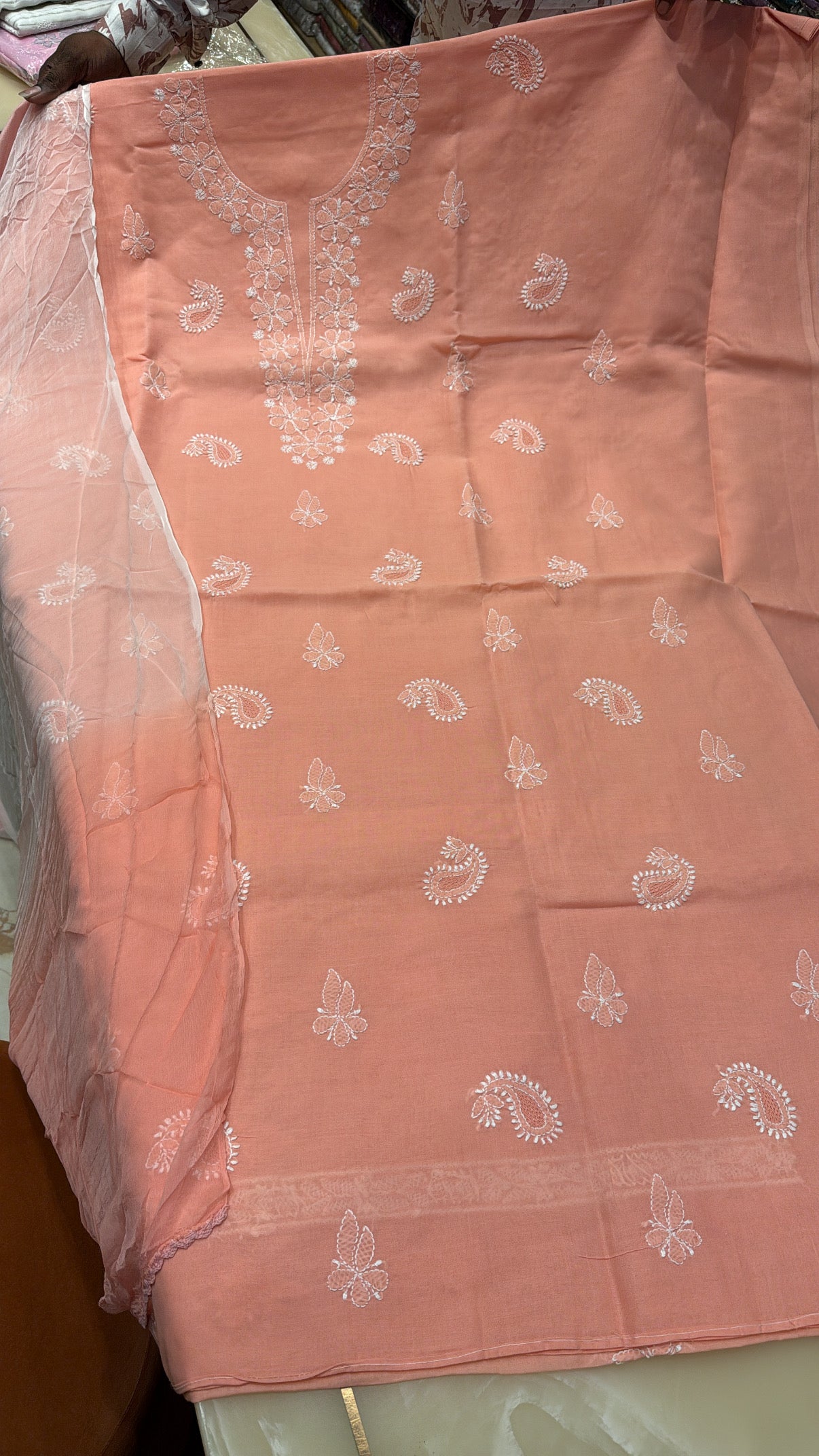 Lakhnavi Cotton Unstitched Suit
