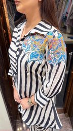 GUL FLORAL STRIPE CO-ORDSET