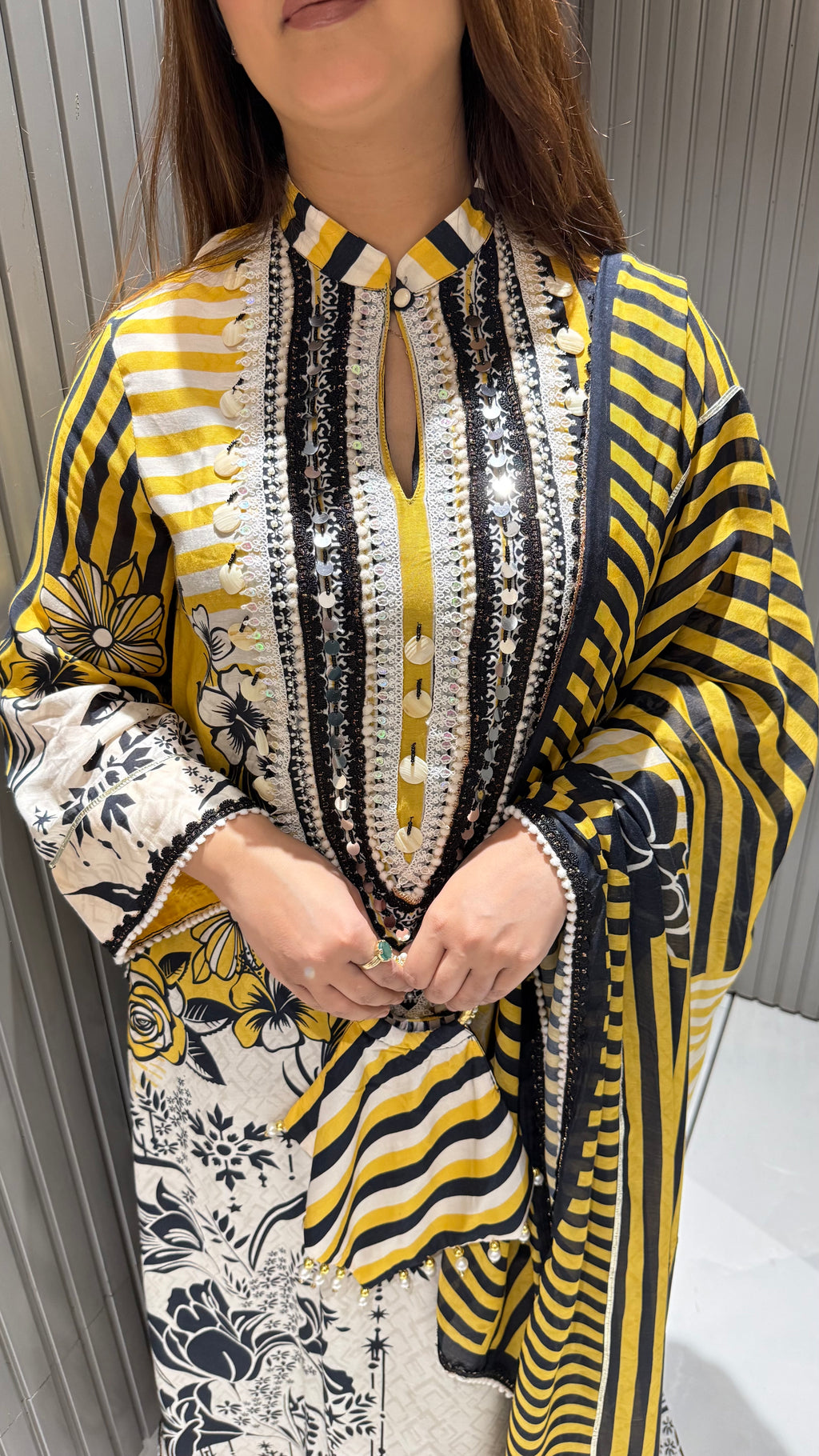 ZYRA MUSLIN CREPE LAWN SUIT
