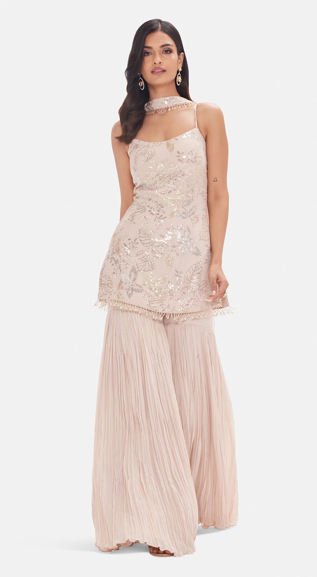 MOONLIT SHARARA SET