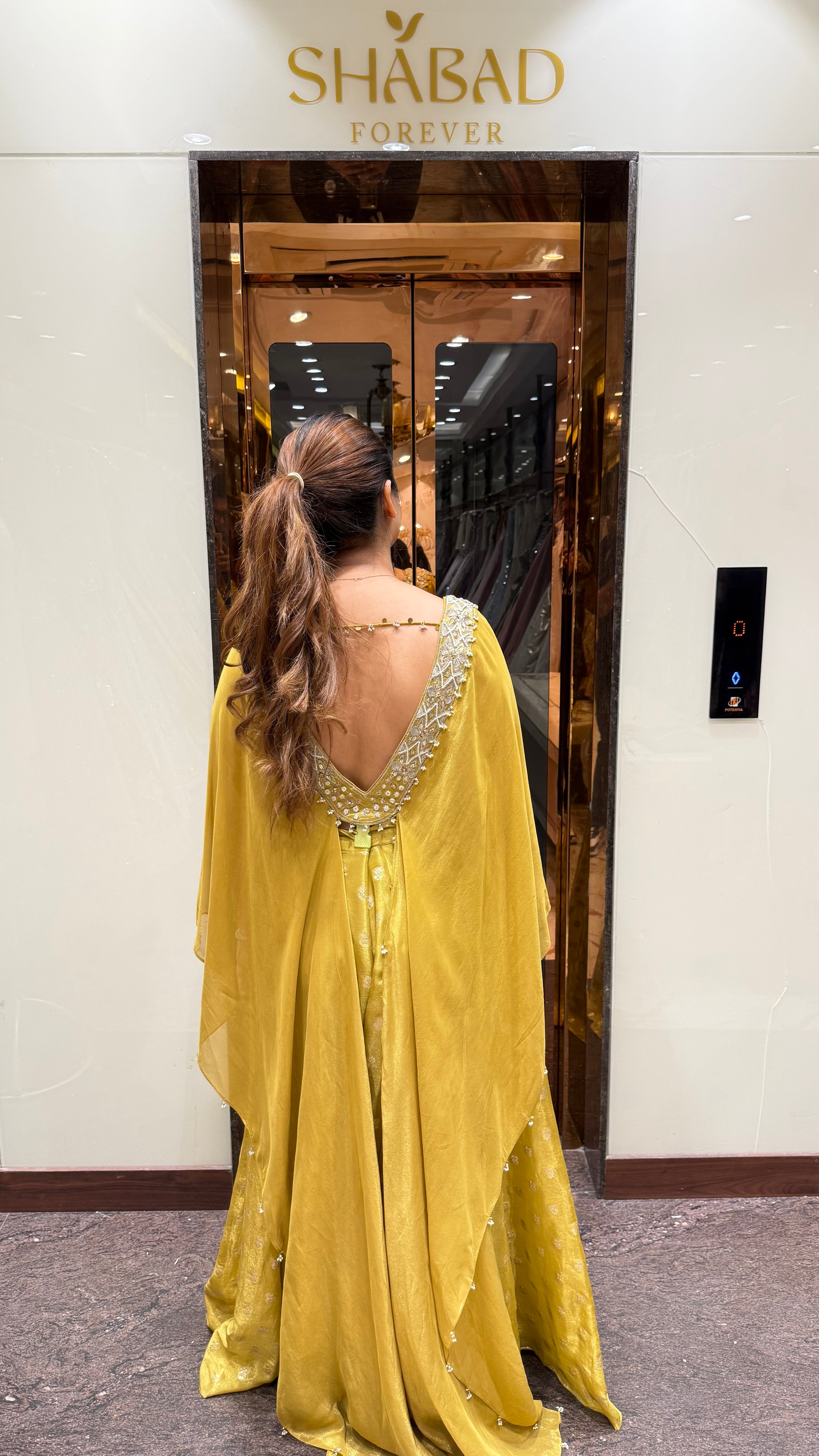 NOOR CAPE EMBROIDERED PALAZZO SET