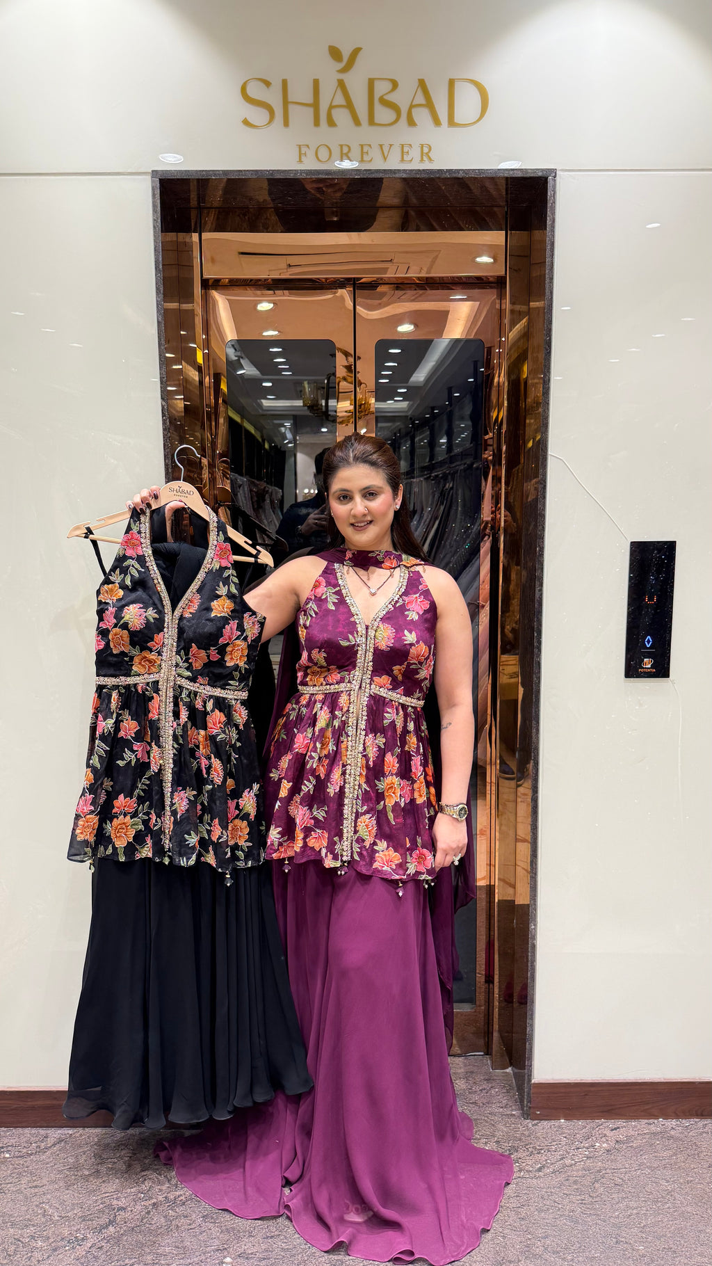 Halter Neck Indowestern Suit