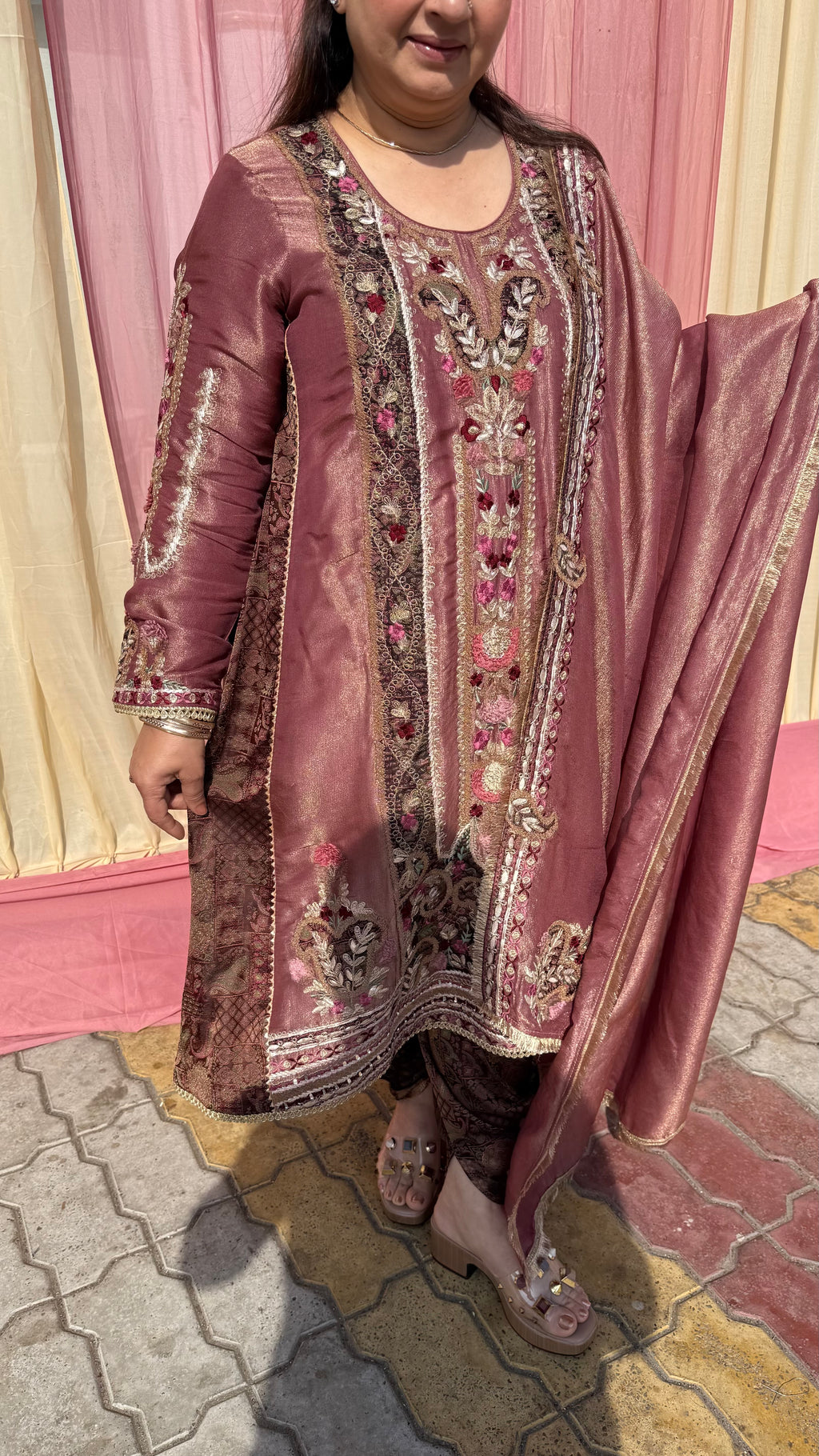 RABNOOR COWL SALWAR SUIT
