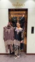 Insha Metallic Pearl Embroidered Suits