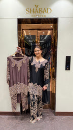 Insha Metallic Pearl Embroidered Suits