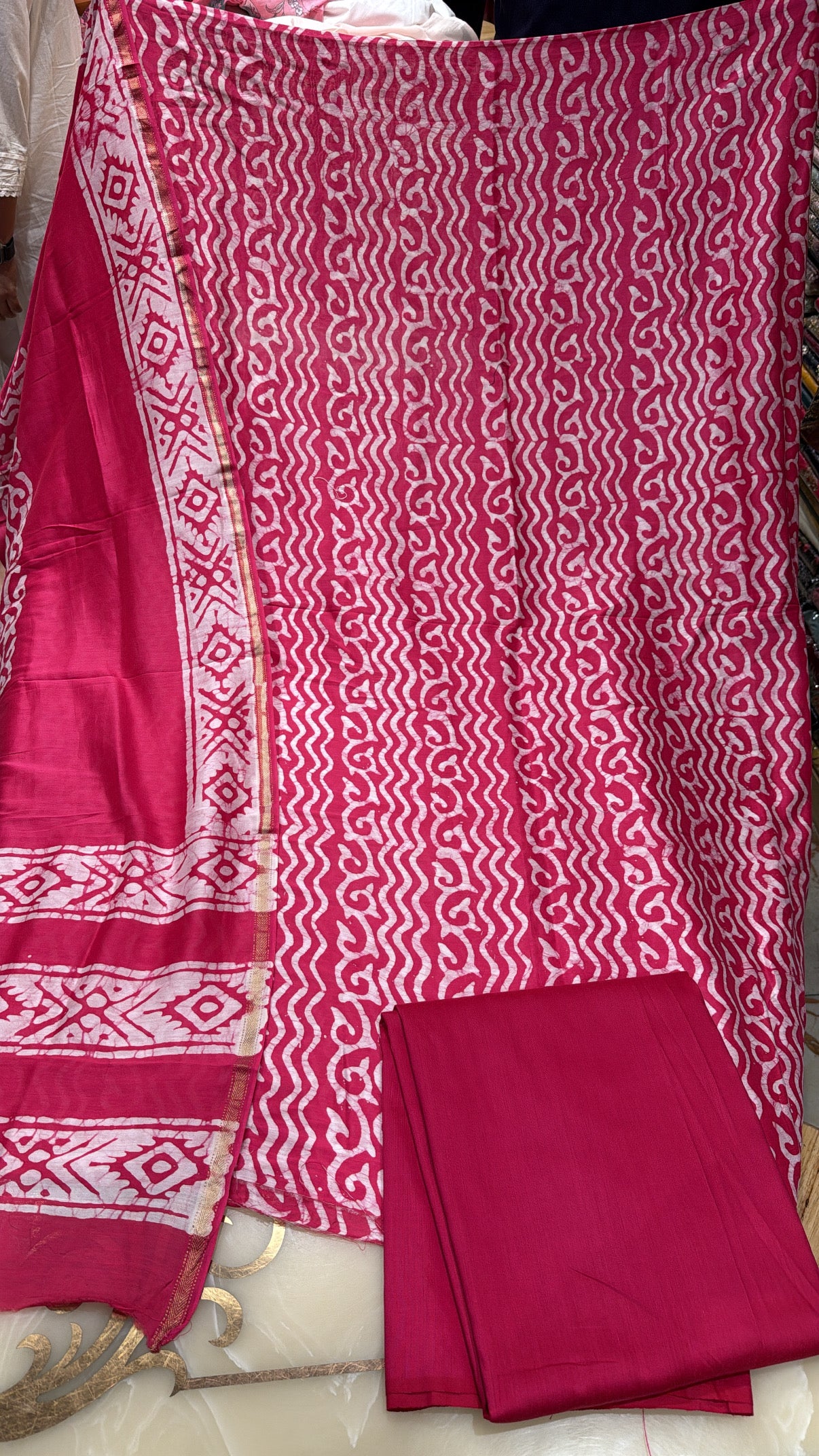 Cotton Fabric Unstitched Suit