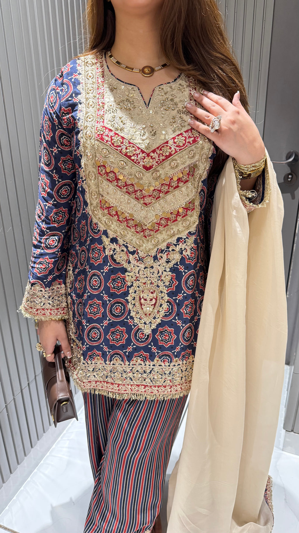 SHAHI AJRAKH SALWAR SUIT