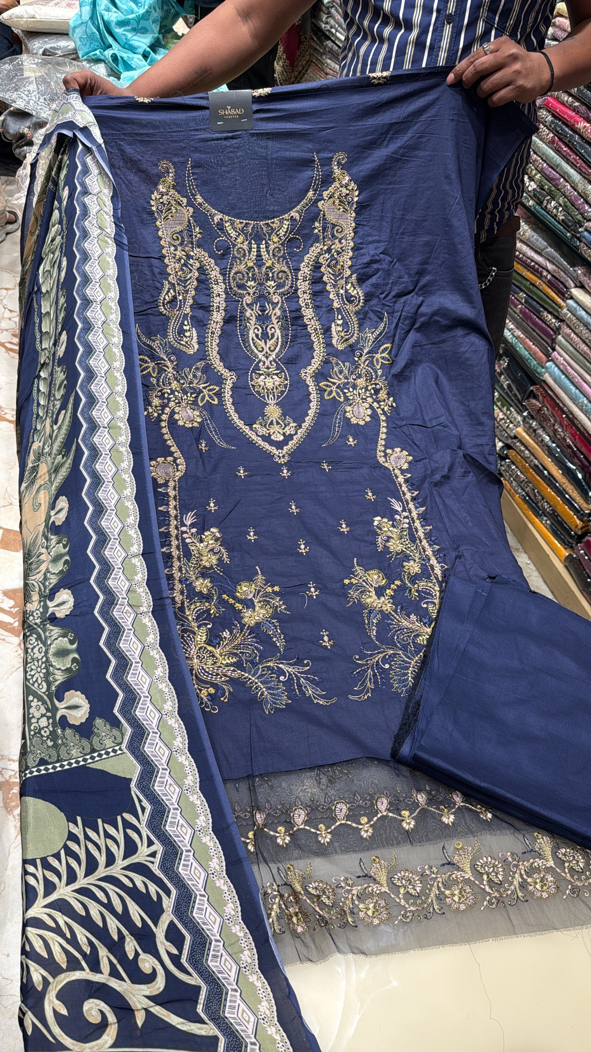 Cotton Fabric Unstitched Suit