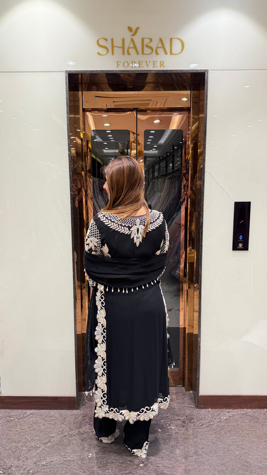 Ulfat Long Hand Embroidered Suit