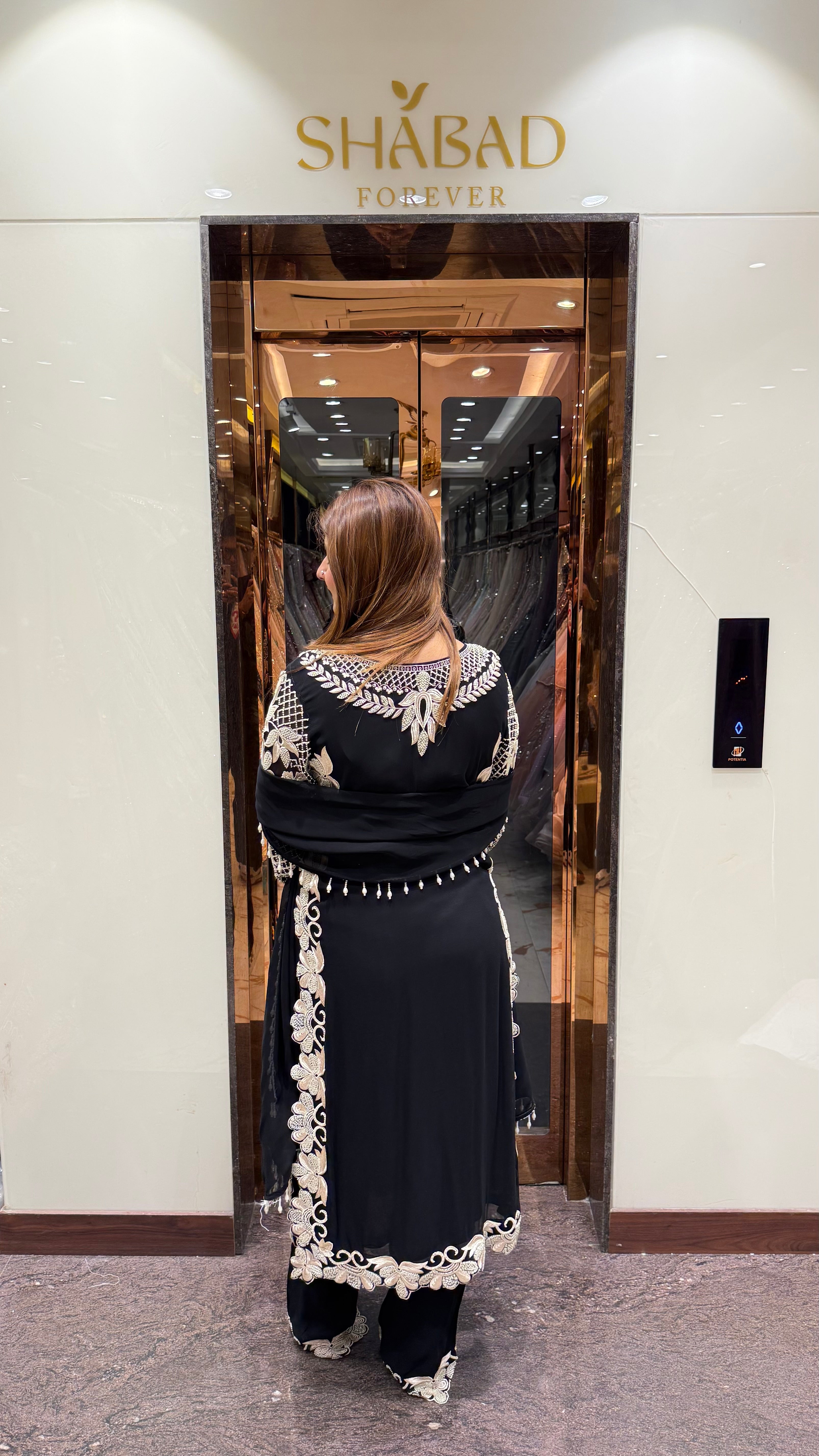 Ulfat Long Hand Embroidered Suit