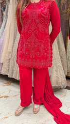 Rubaiya Pearl Embroidered Suit