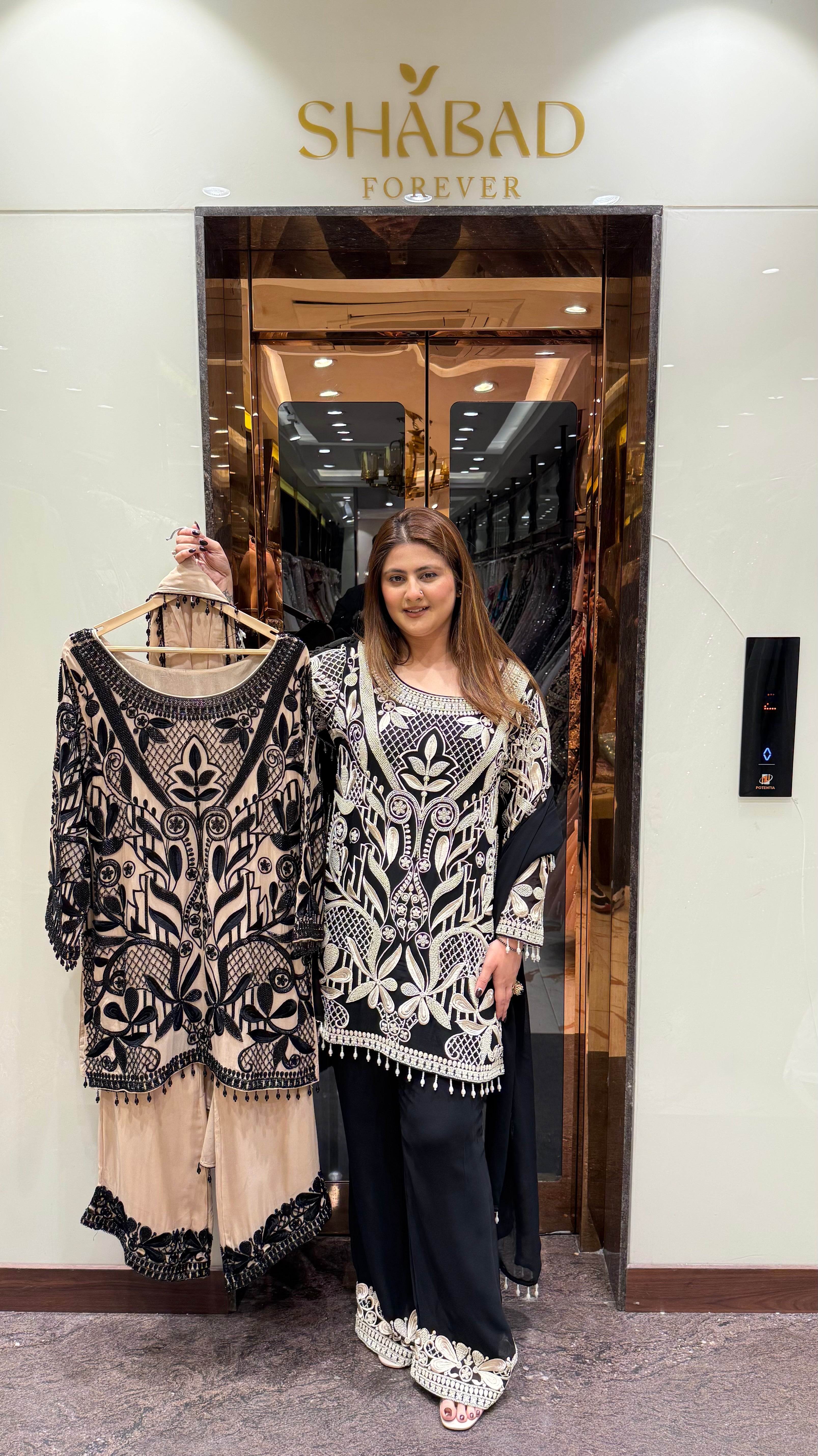 Pearl Pop Embroidered Suit