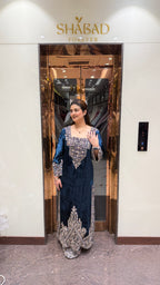 Velvet Long Side Slit Suit/Dress