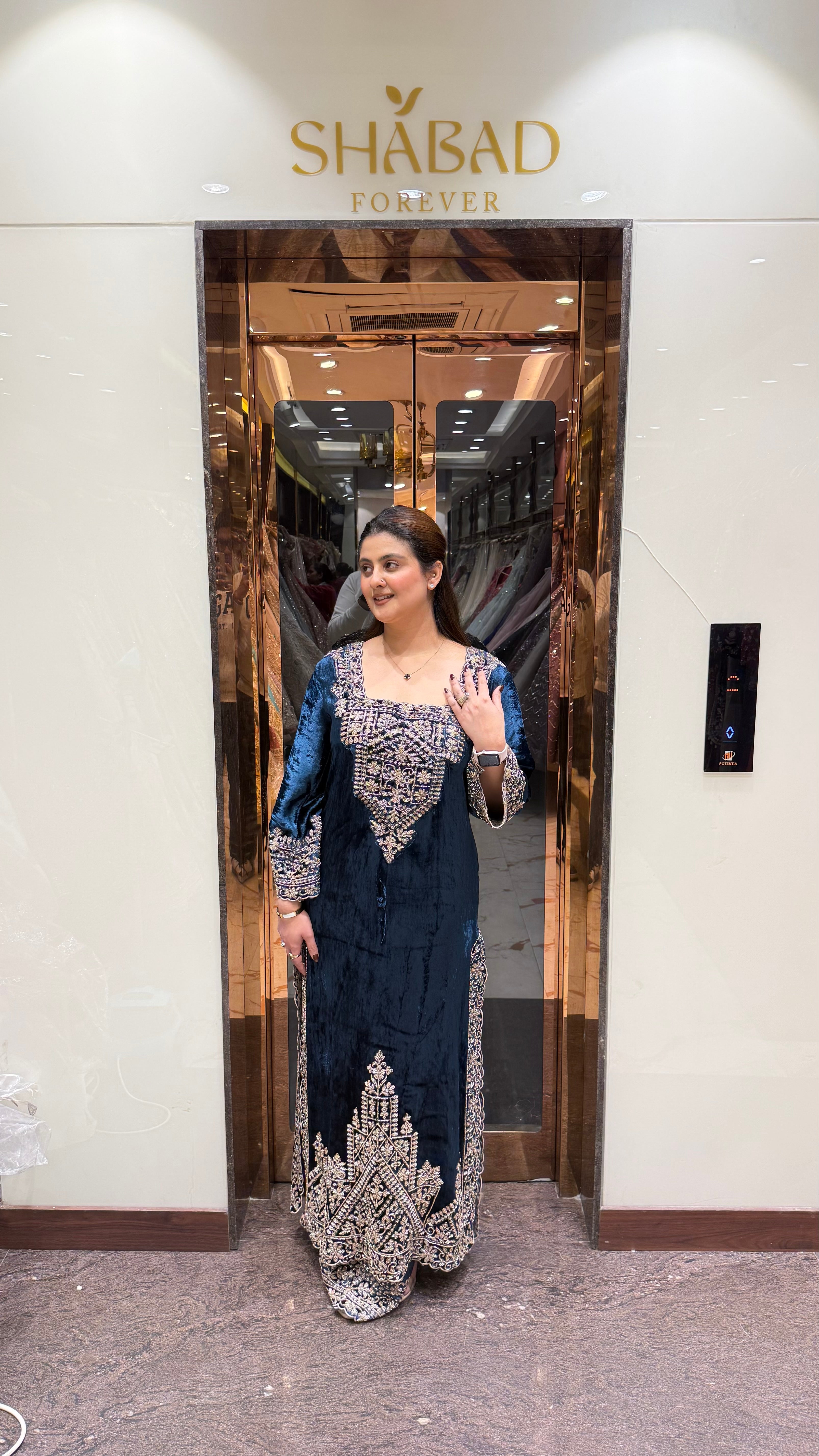Velvet Long Side Slit Suit/Dress