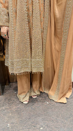AZAAN HANDWORK PEPLUM WITH SHARARA
