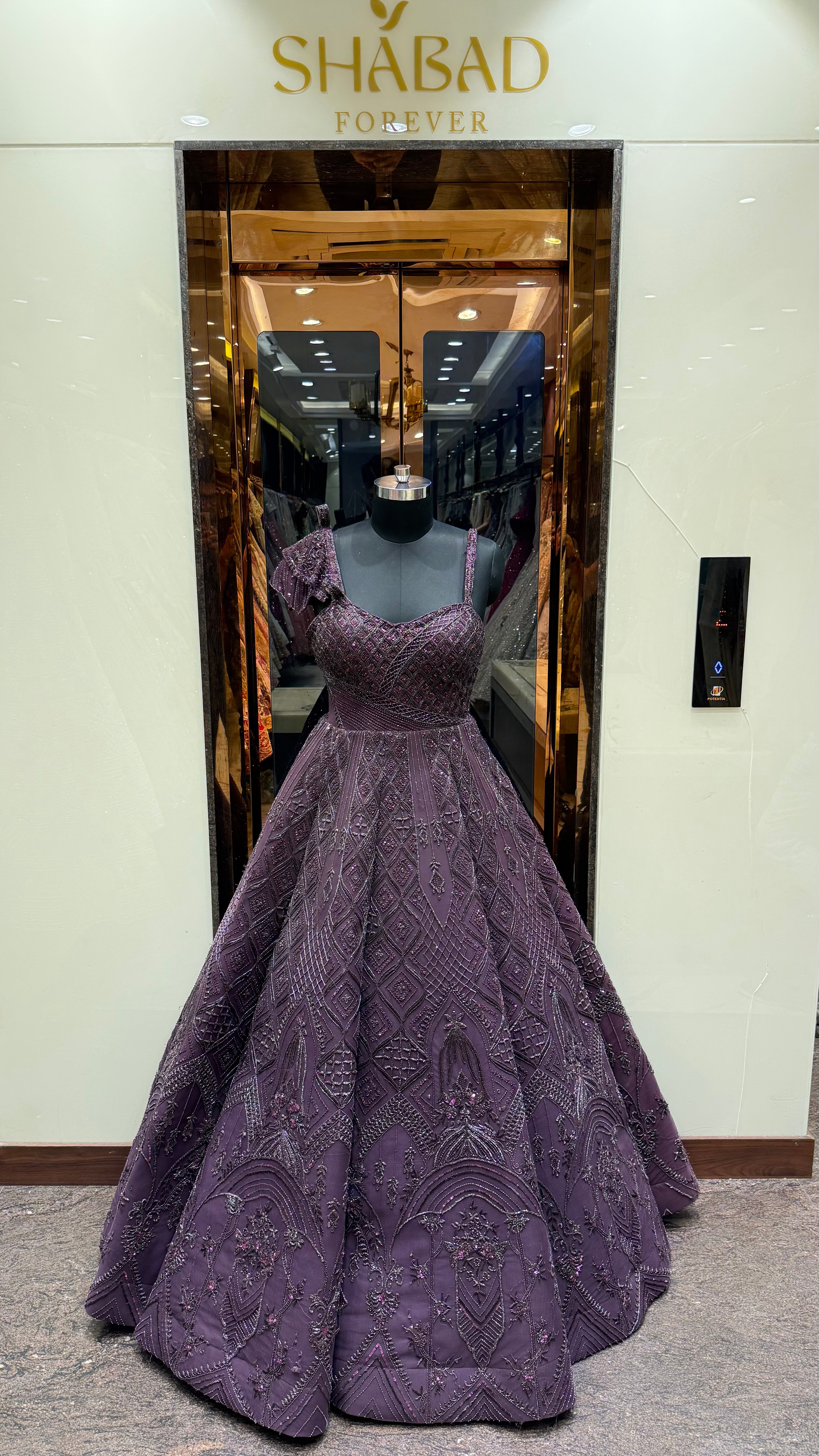 MANDIRA HANDWORK BALLGOWN