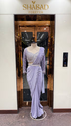 LILAC ROYALE DRAPE SAREE