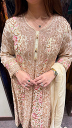 PINJRA HEAVY ANARKALI SUIT WITH HANDWORK
