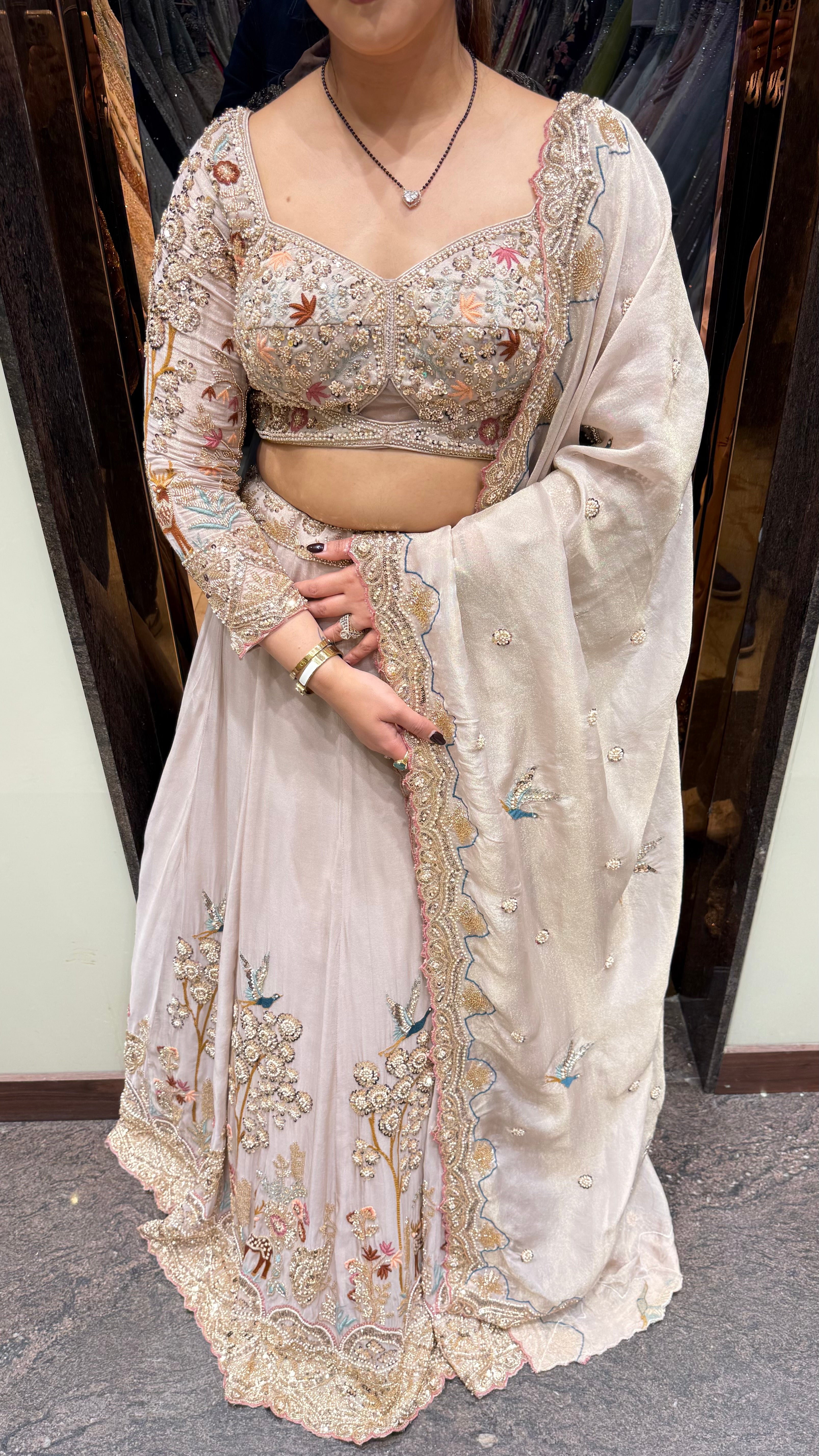 Raaniya Pastel Hand Emboidered Lehenga