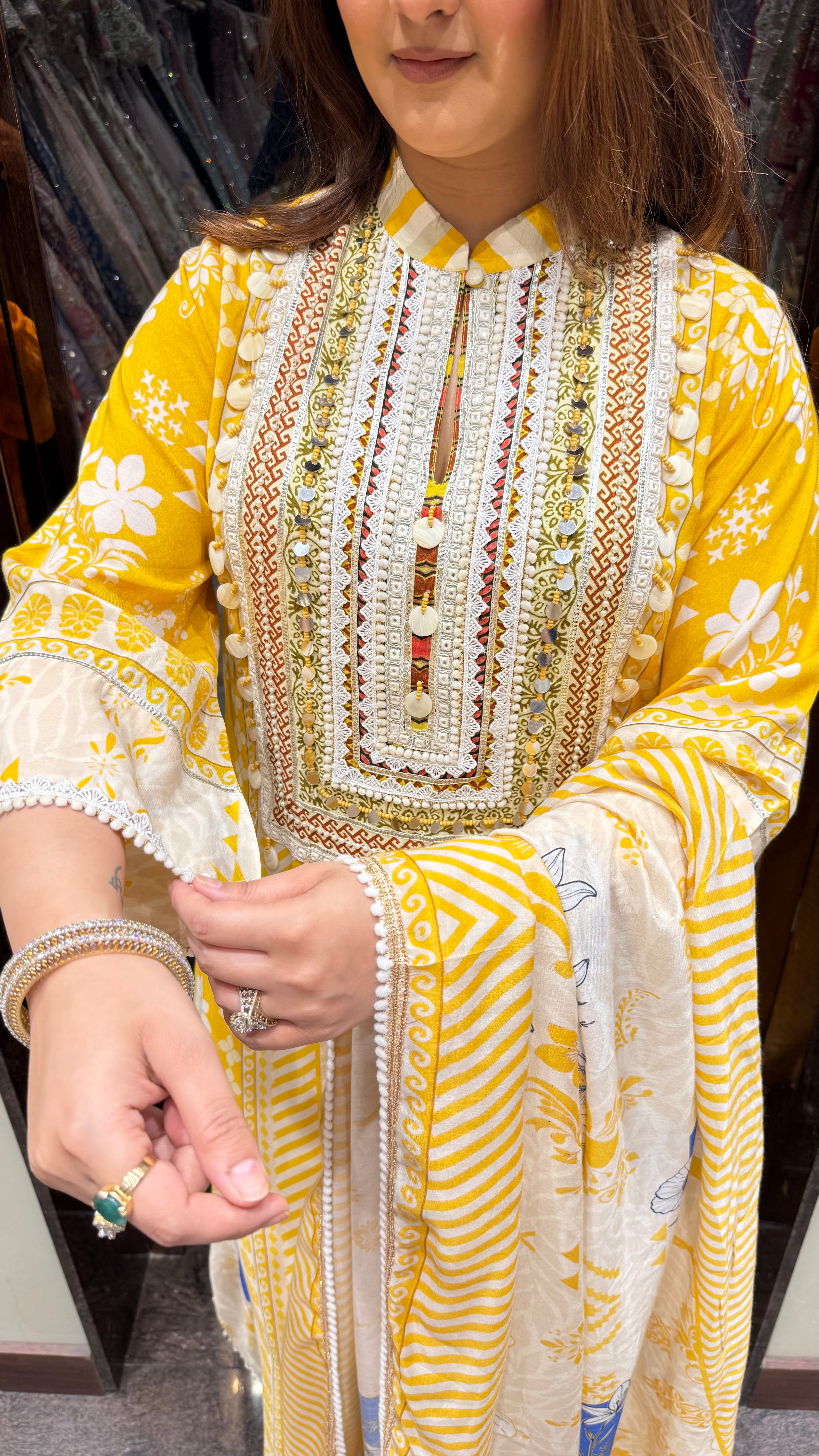 Zaria Muslin Cotton Pakistani Suit