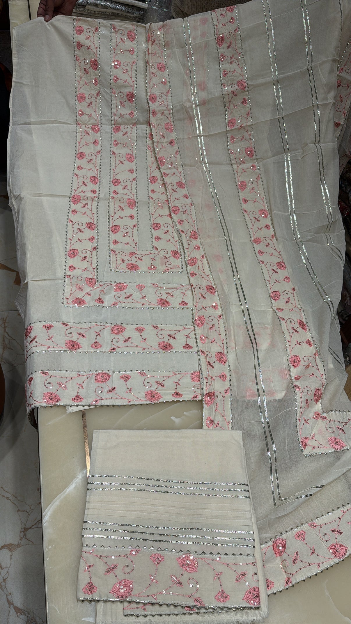 Cotton Fabric Unstitched Suit