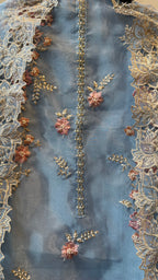 Glass Tissue Hand Work Unstitched Suit