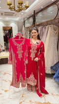 MEHRNUMA LONG BEADWORK SUIT