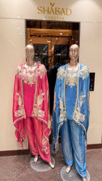 SHIMMER CAPE EMBROIDERED FESTIVE SET
