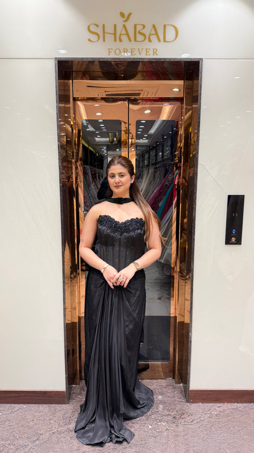 Classic indowestern corset dress