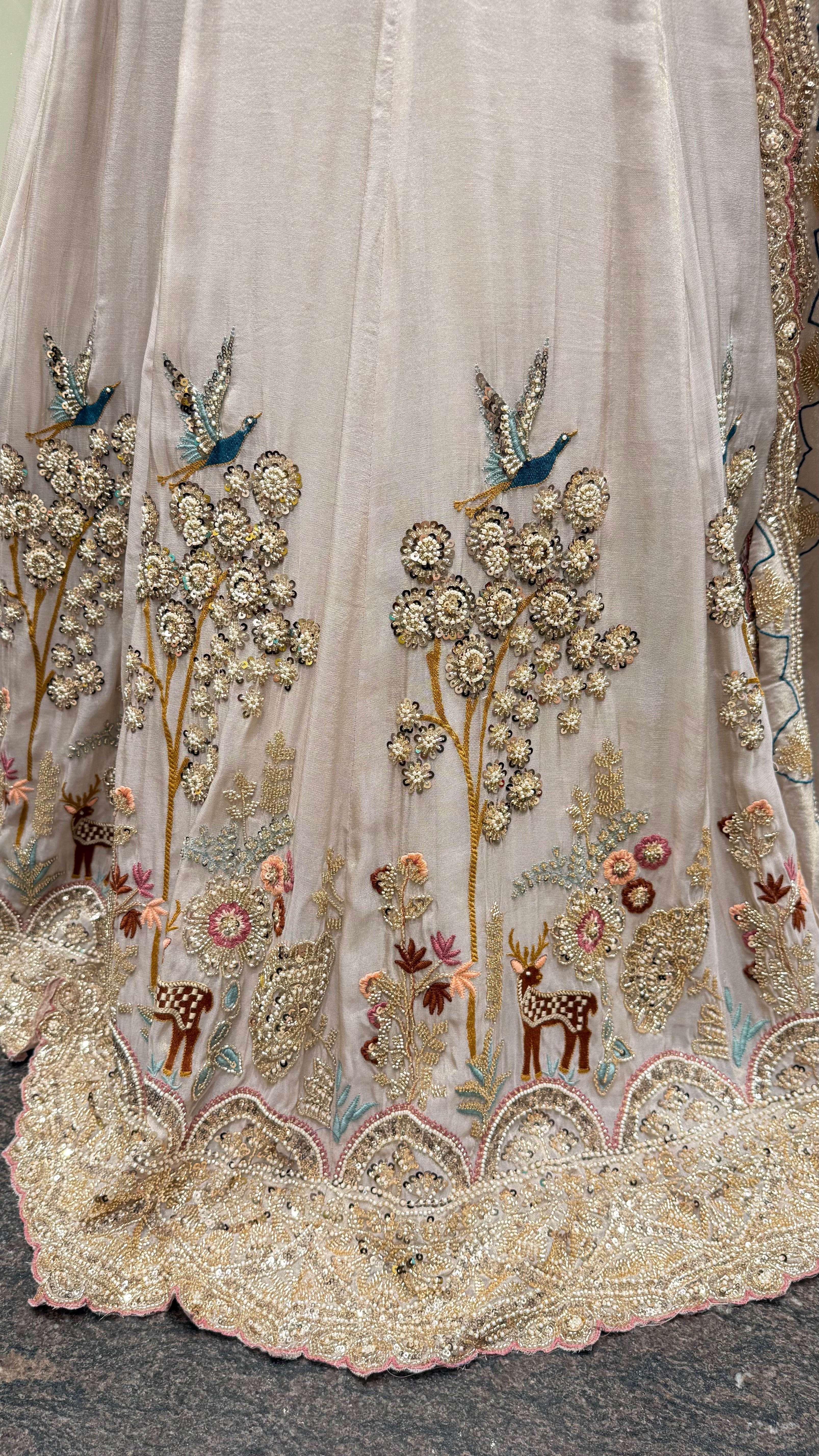 Raaniya Pastel Hand Emboidered Lehenga
