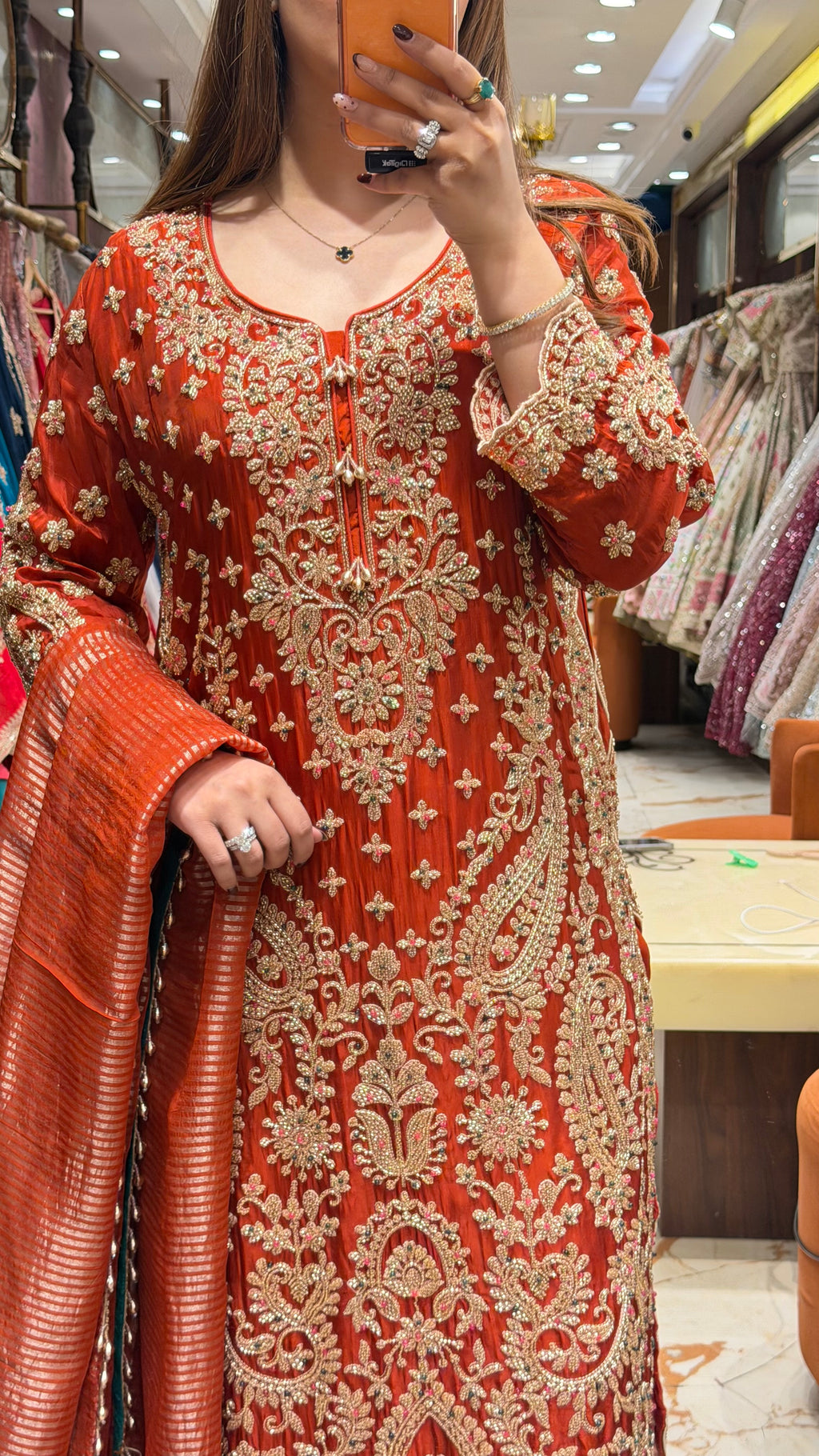 NIGAAH LONG HANDWORK READYMADE SUIT