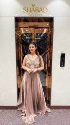 Indowestern fusion handwork jumpsuit