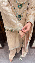 Kyra Sequin Suit with Designer Neckline