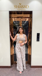 Indowestern 3pc laser cut blazer set
