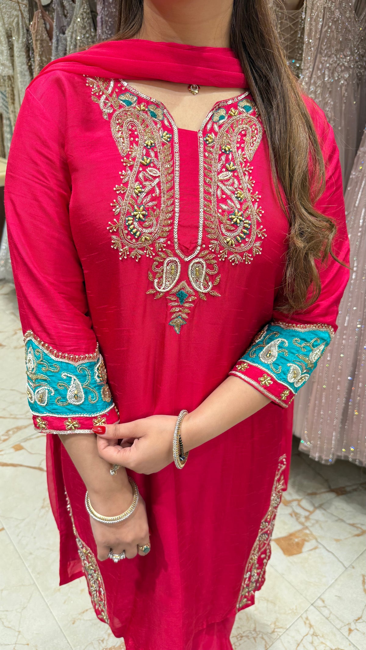 NAYAB SILK SUIT SET