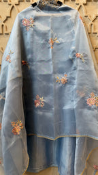 Glass Tissue Hand Work Unstitched Suit