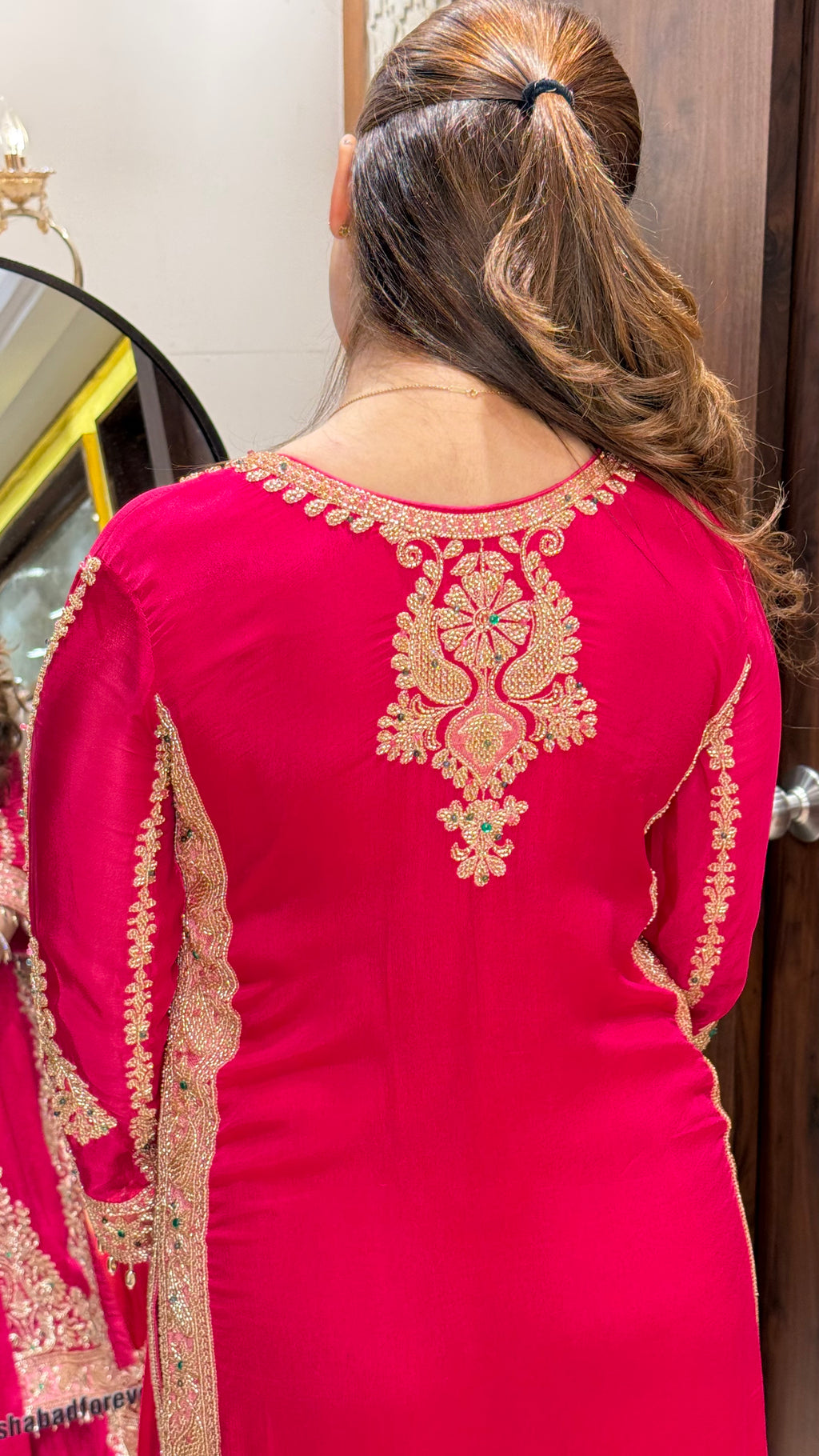 MEHRNUMA LONG BEADWORK SUIT