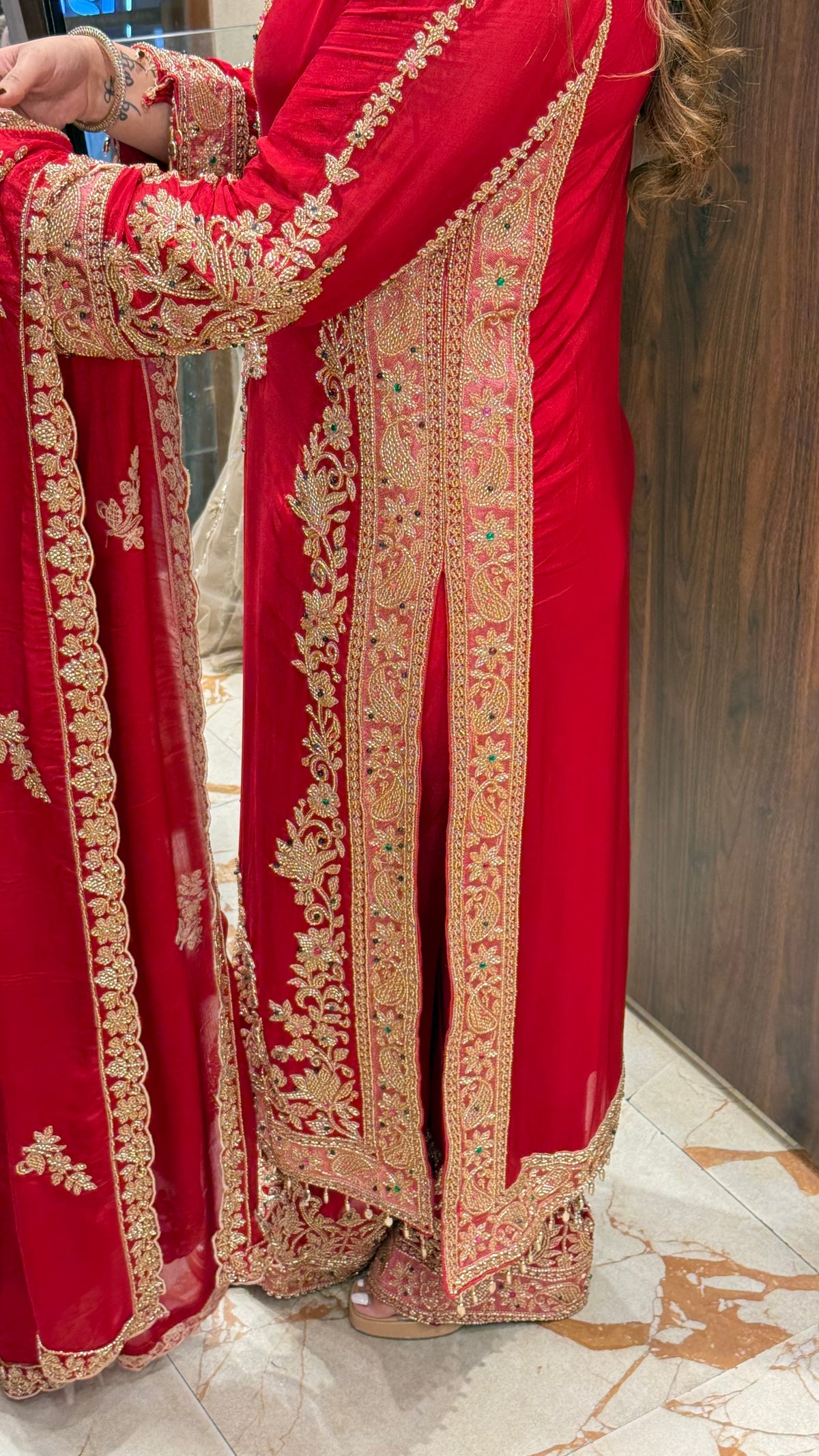 MEHRNUMA LONG BEADWORK SUIT