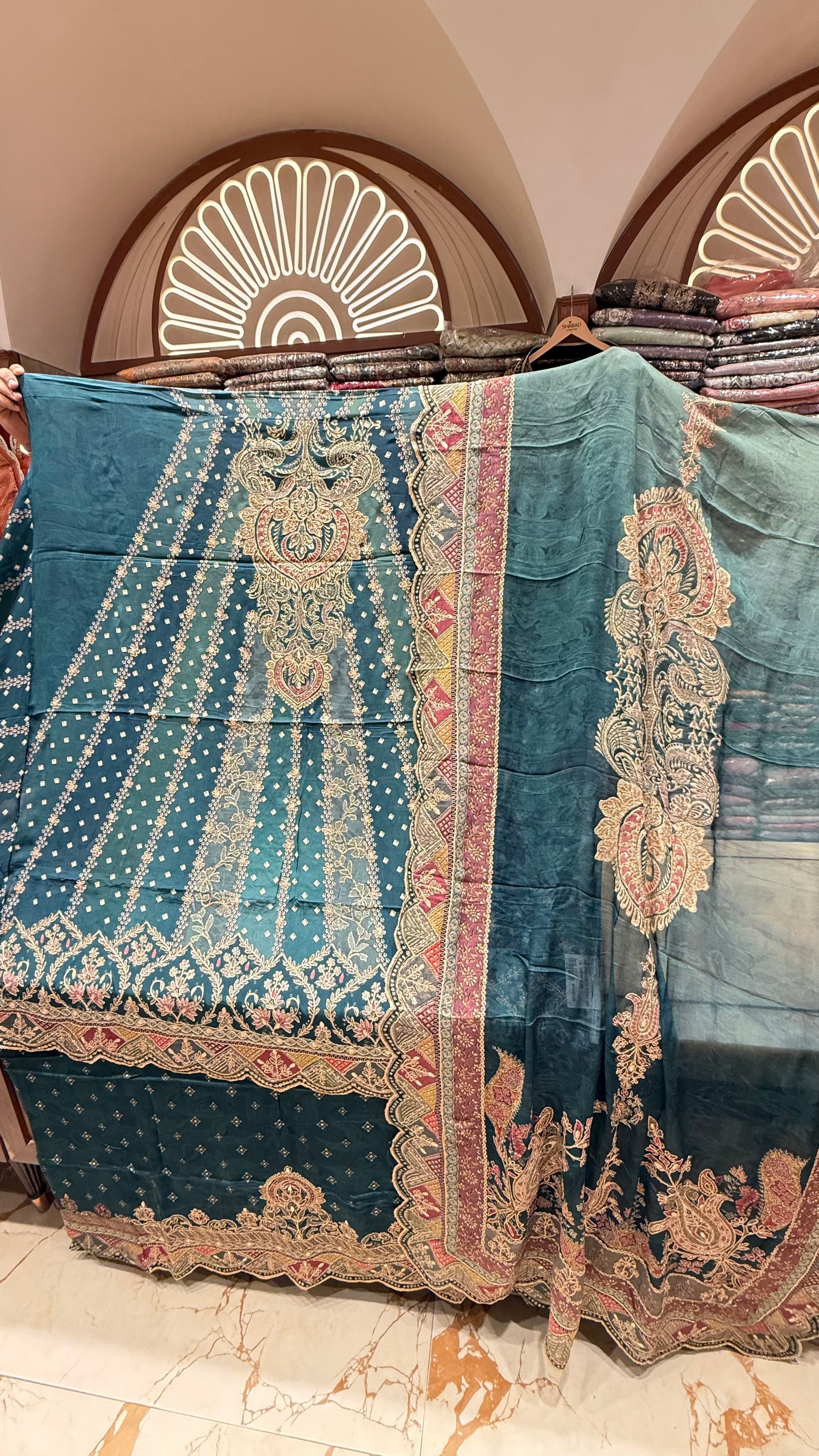 MEZBAAN CREPE ANARKALI