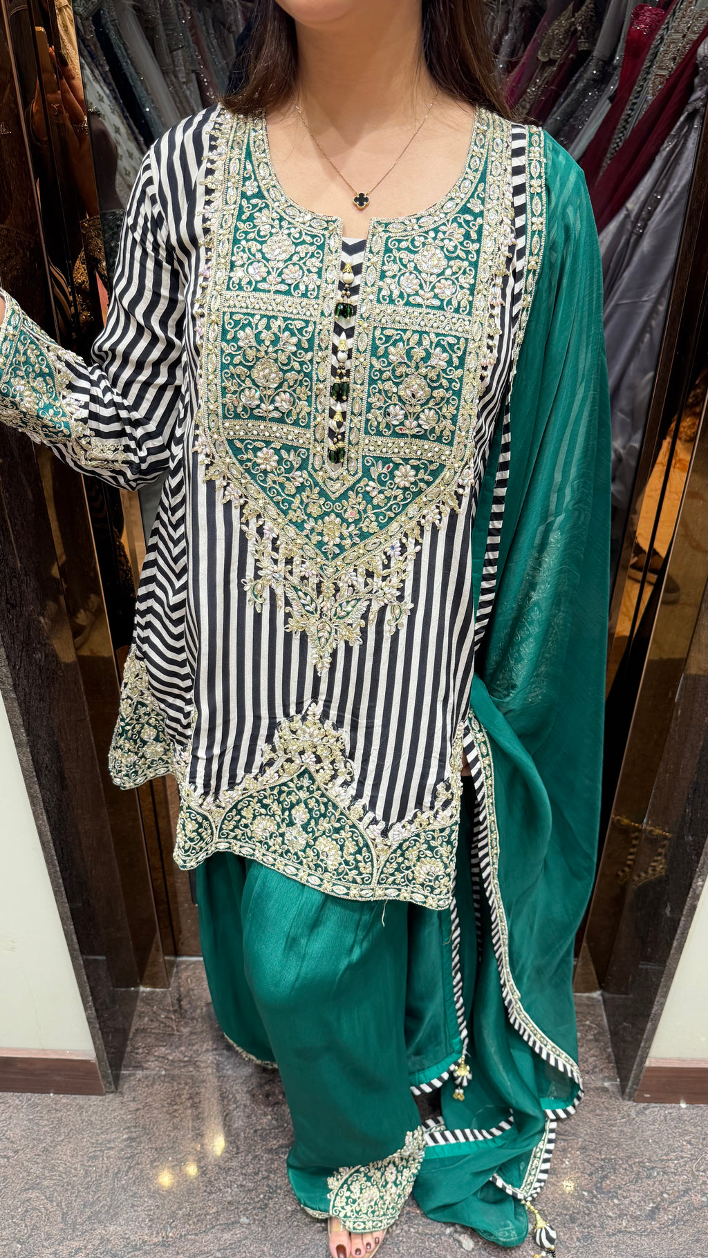 Ayra farshi stripes salwar suit