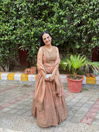 Short Shirt Style Designer Lehenga With Zari & Badla Work