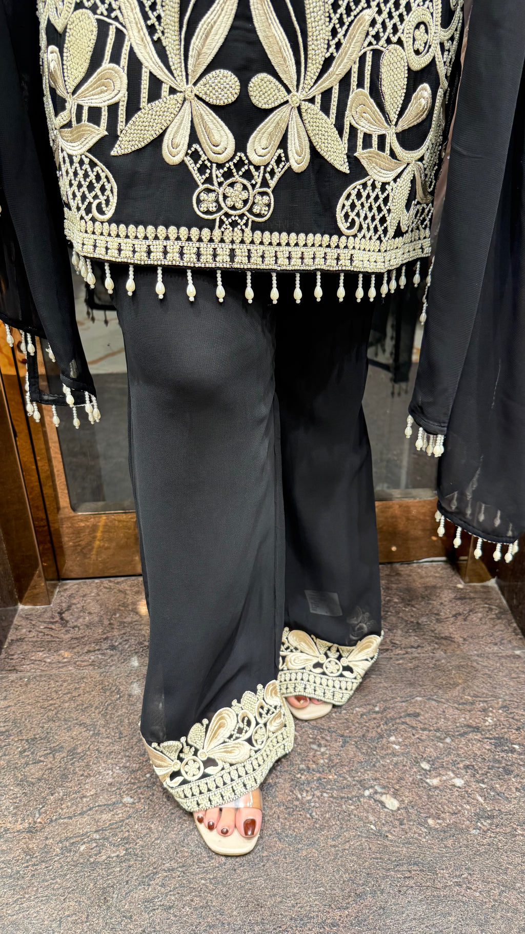 Pearl Pop Embroidered Suit
