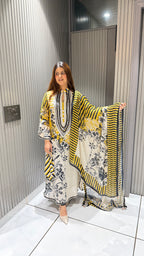 ZYRA MUSLIN CREPE LAWN SUIT
