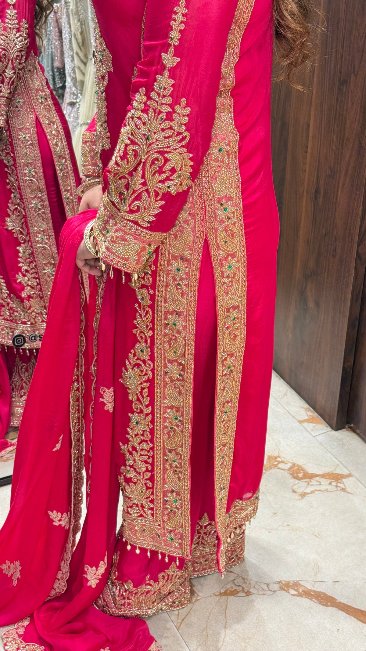 MEHRNUMA LONG BEADWORK SUIT