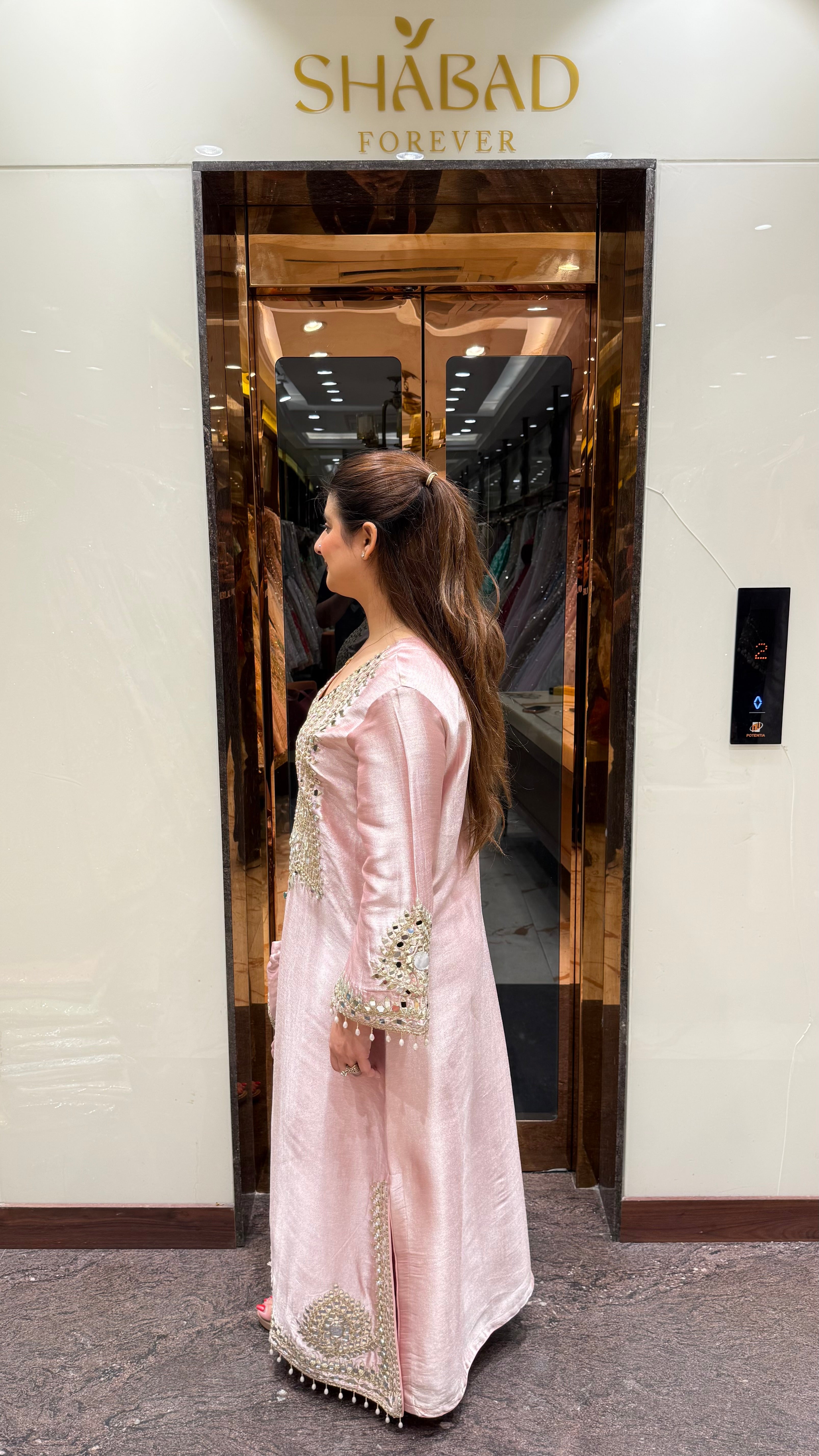 KAMNA LONG SLIT DRESS