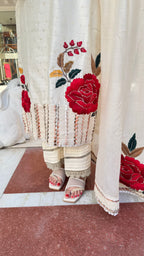ROSE STRIP UNSTITCHED SUIT