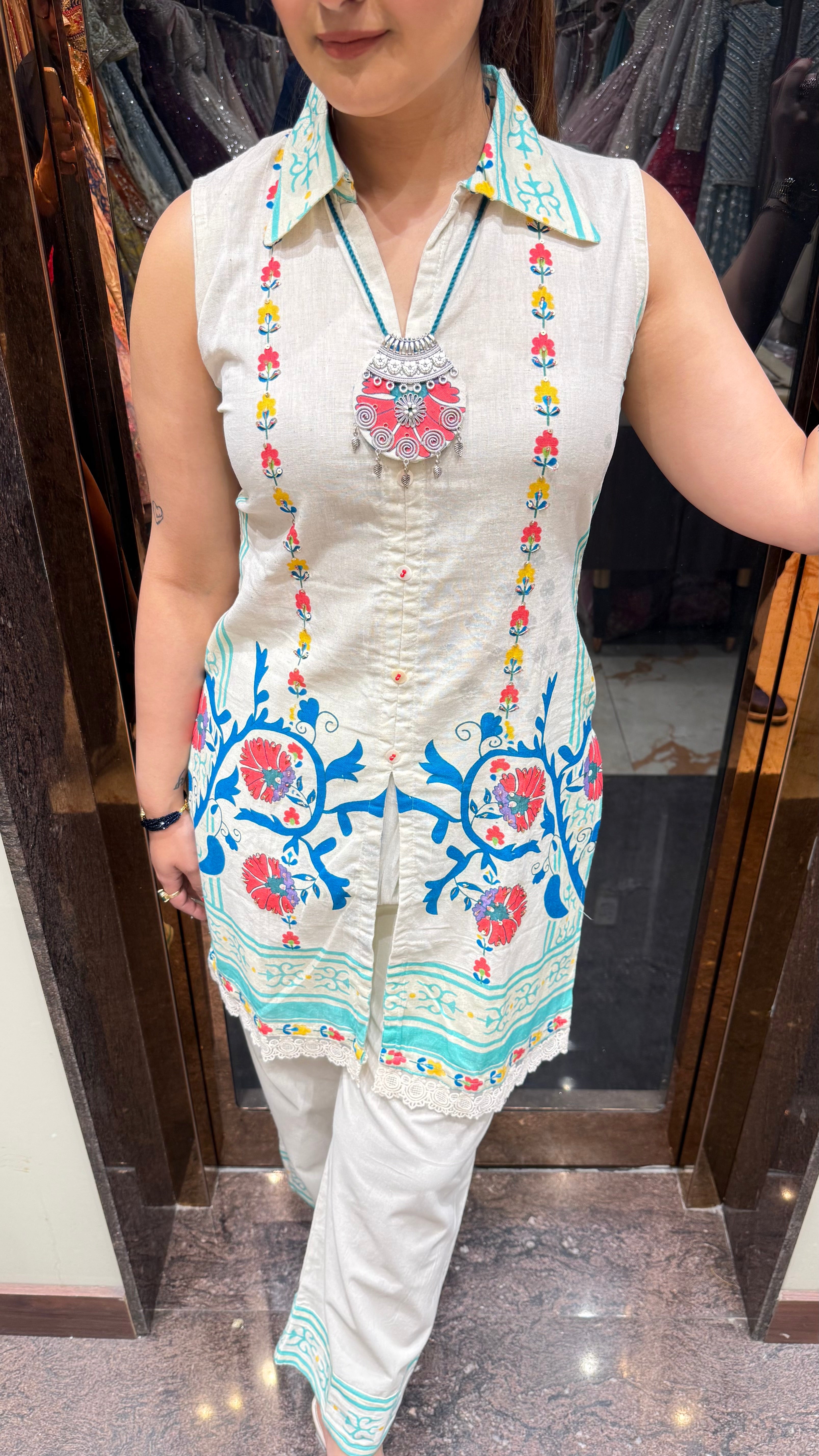 SIARA CUT SLEEVE COORDSET ( SLEEVES CAN BE ATTACHED )