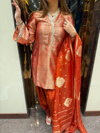 Noor Soft Brocade Unstitched Set